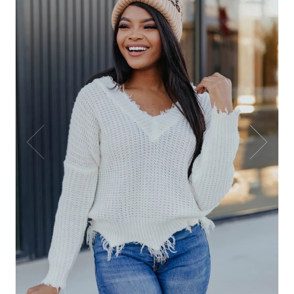 Pink Lilly Commitment to Cool Sweater